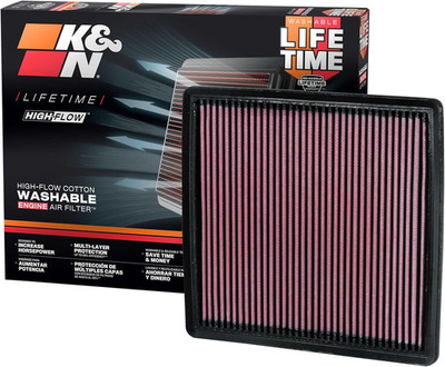 High-Flow Original Lifetime Engine Air Filter: Increase Performance, Premium, Wa