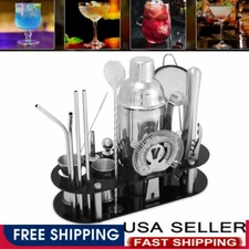 Cocktail Maker Set Shaker Mixer Stainless Steel Bartender Kits Bar Drink Making