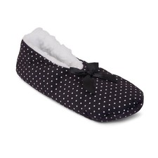 Slippers Ladies Womens Girls Fleece Lined Cosy Cozy Socks Warm Ballerina NEW