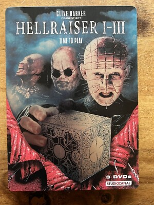 Hellraiser,  Time To Play 1-3, Steelbook 3 DVD s *Neuwertig* Uncut