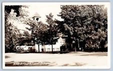 Cass City Michigan MI Baptist Church Real Photo Postcard RPPC 1930-50