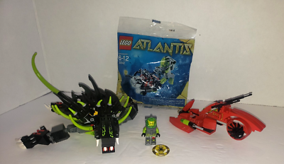 Lego Atlantis Lot of 2 Shadow Snapper 8079, No Manual, Mini Sub