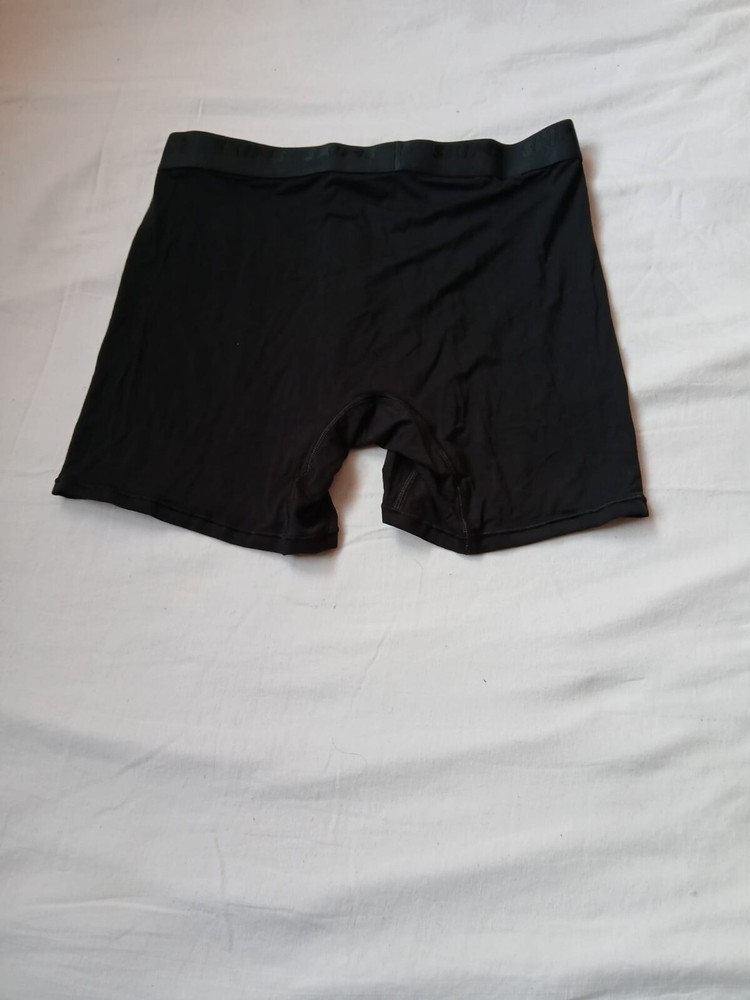 Skims Women's Black Stretch Boxer Briefs Elastic Waist Size Large G25