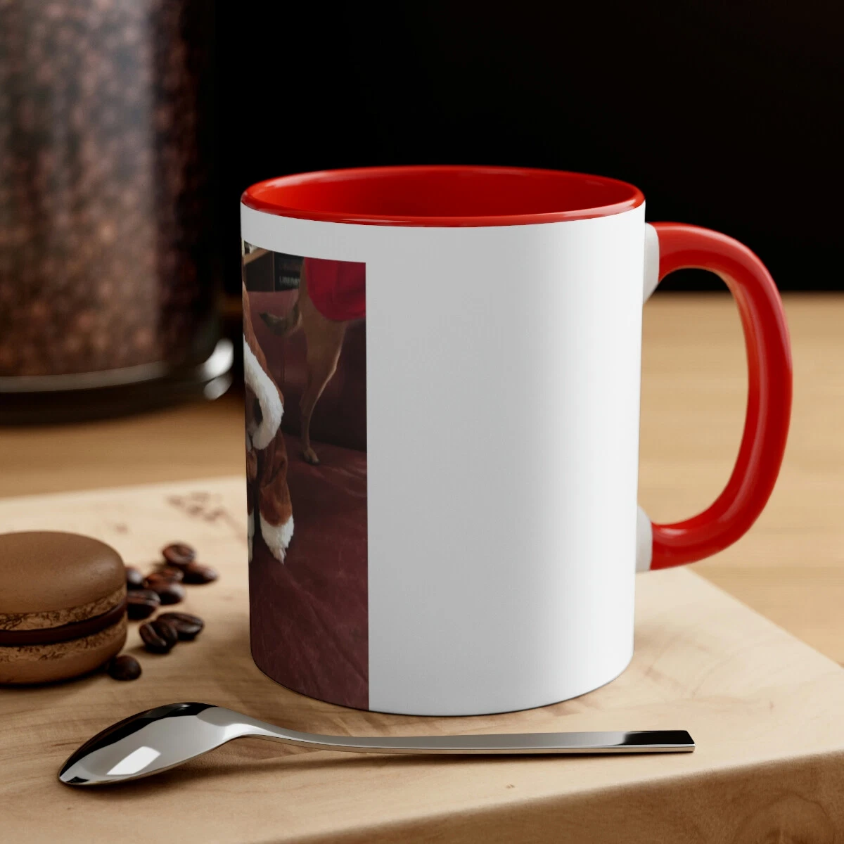 Accent Coffee Mug,   with Christmas Chihuahua
