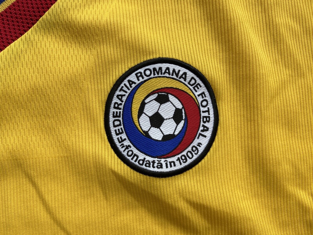 ROMANIA 1998 2000 HOME SHIRT JERSEY LONG SLEEVE ADIDAS sz XL MEN