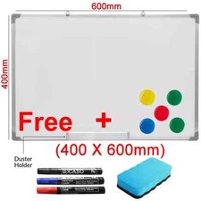 MAGNETIC WHITEBOARD SMALL LARGE WHITE BOARD DRY WIPE NOTICE OFFICE SCHOOL HOME