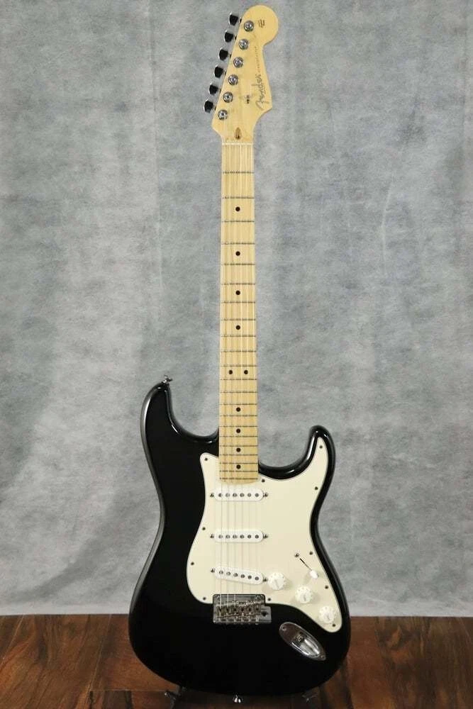 Fender American Standard Stratocaster Black Electric guitar w/soft case F/S