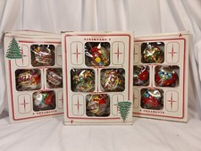 12 MULTICOLOR BALL ORNAMENTS PEACE NOEL, Merry Christmas STAINED GLASS RAY OWENS