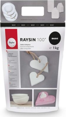Rayher Raysin 100 Gießpulver 1kg   Weiße Gießmasse, lufthärtend & geruchlos