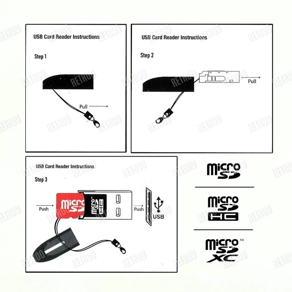 Fujifilm microSD/microSDHC/microSDXC USB 2.0 Memory Card Reader Windows/Mac New - Image 3 of 3