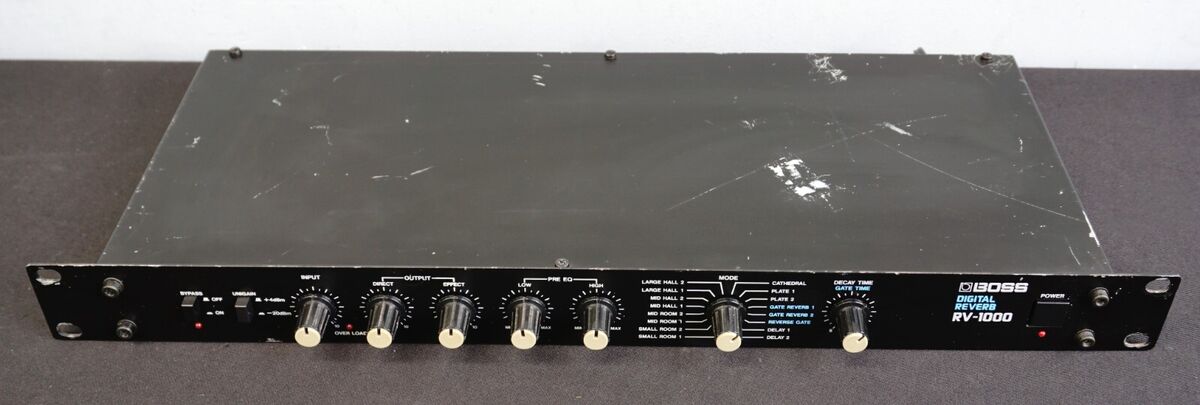 Boss RV-1000 Digital Reverb DSP 1U Effect Rack - 100V | eBay Boss RV-1000 Digital Reverb DSP 1U Effect Rack - 100V | eBay