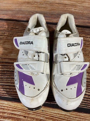 DIADORA Escape 2 Cycling Shoes Mountain Bike MTB Ladies Size EU39 US8 Mondo 242 - Picture 3 of 9