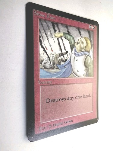 Stone Rain Alpha NM English 1993 Common MTG - Picture 3 of 4