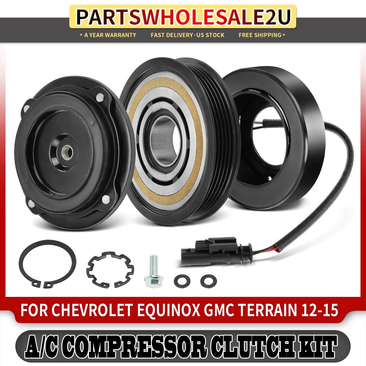 A/C Compressor Clutch Hub Plate For 2014-2017 Mercedes Sprinter 2.1L Diesel - View #4