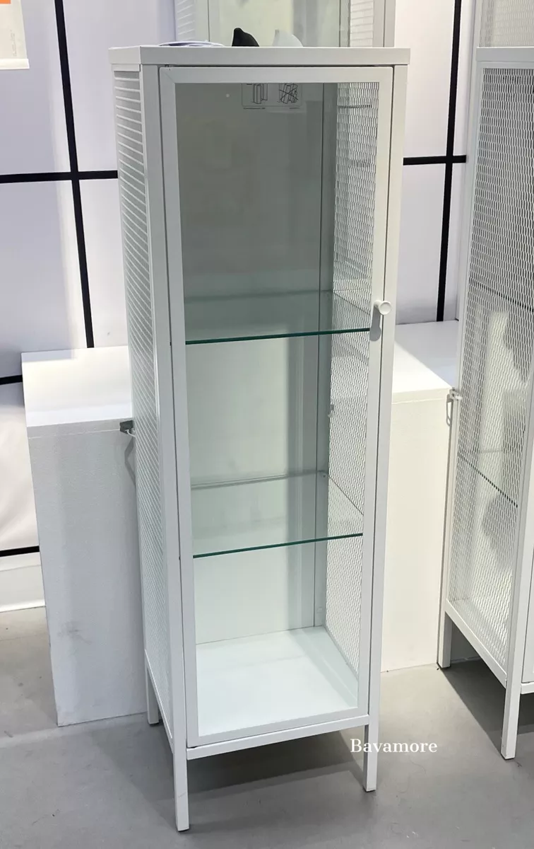 Ikea cabinet cheap glass shelves