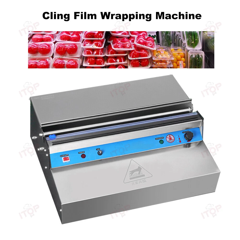Cling Film Wrapping Machine 25~45cm Food Sealing Machine Electric Heating Cutter