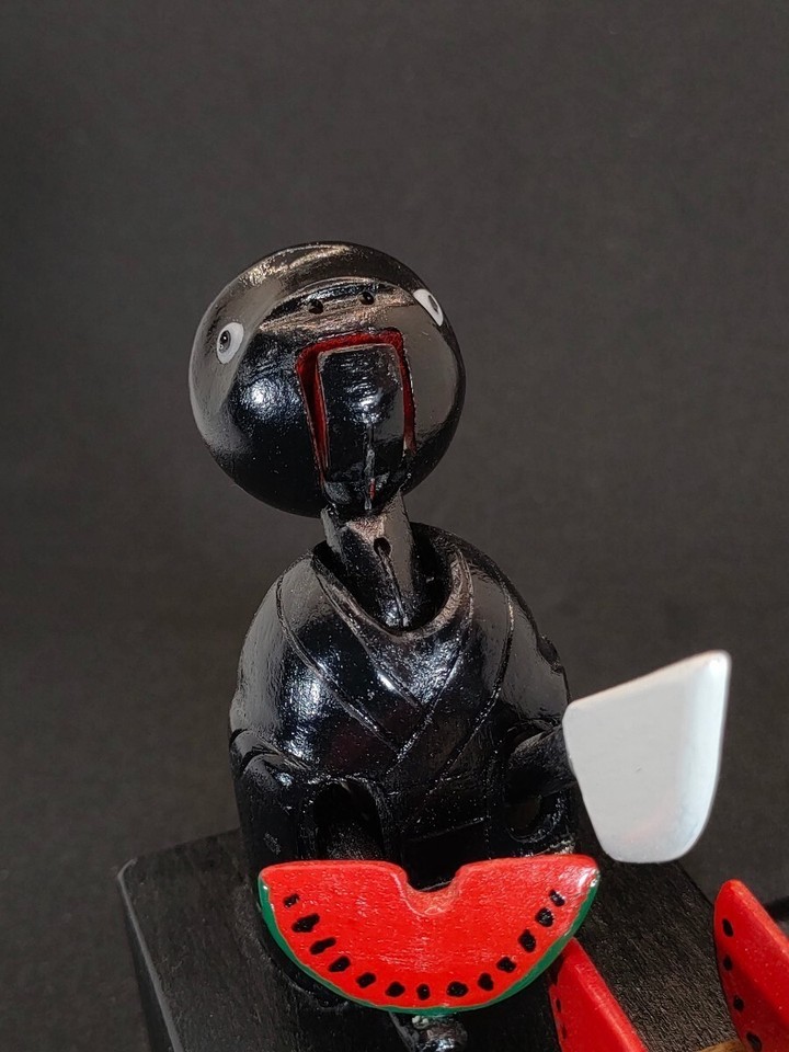 Kobe Doll Watermelon Handmade Wooden Mechanical Doll Made in Japan