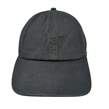 Gelante Slideback Hat Black OSFA Adjustable Blank Solid Vent Holes