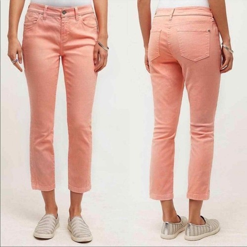 Stet Peach Cropped Jeans Size 