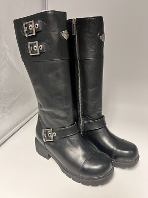 Harley-Davidson Barlyn 8 1/2 Engineer 85219 Womens Brown Motorcycle Boots