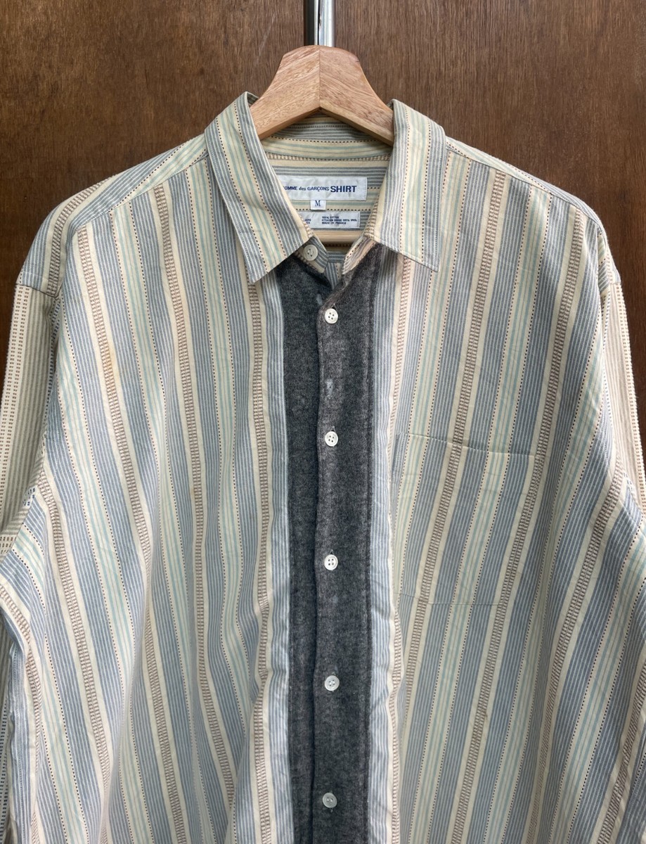 COMME des GARCONS SHIRT ／made in FRANCE Comme des Garcons Stripped Shirt Made in France | eBay