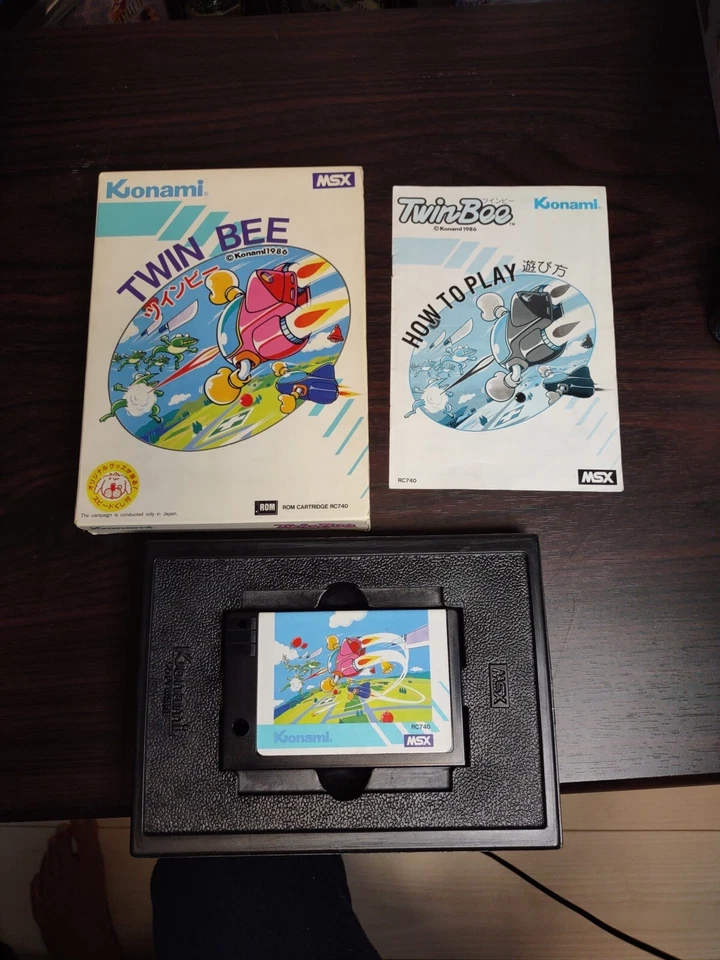 MSX Twin Bee CIB Boxed, Tested, works 1986 Rare Konami Japan Import  - Image 2 of 4