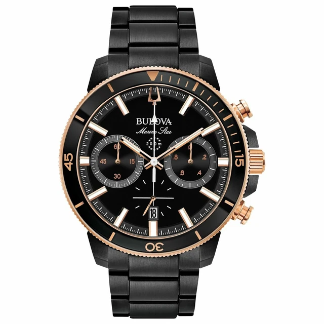 Bulova Marine Star Quartz Battery Analog Wristwatches