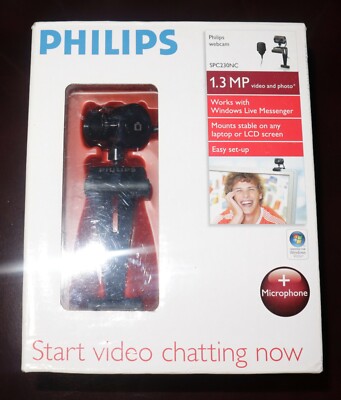 Genuine Philips (SPC230NC) 1.3mp Video & Photo Webcam in Box **READ** 