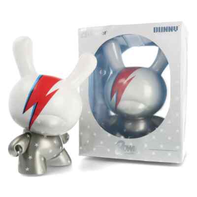 Kidrobot: David Bowie Icon Dunny 8'' Vinyl Art Figur Pop Aladdin Sane
