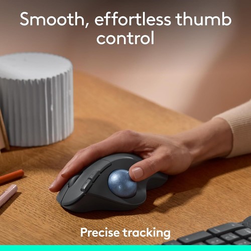 Logitech ERGO M575 Wireless Trackball Mouse for Business - Ergonomic comfort - Picture 3 of 6