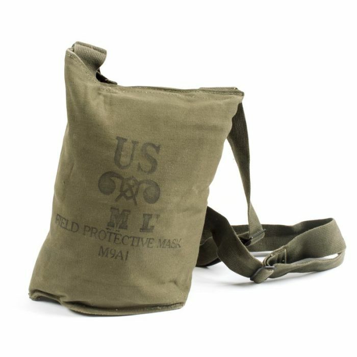 Authentic Vintage US M9A1 Gas Mask Bag US Army Issue