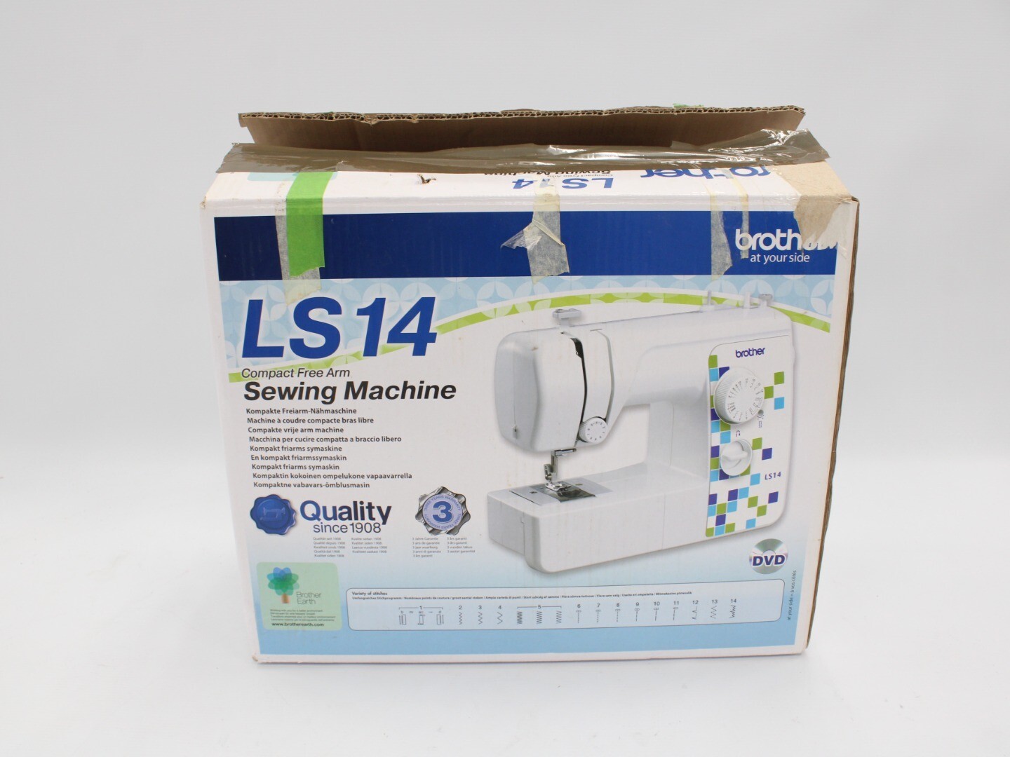 BROTHER LS14 Compact Free Arm Electrical Sewing Machine W60 eBay