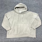 Public Supply Nyc Hoodie Mens Medium Gray Faded Wash Baggy Pullover