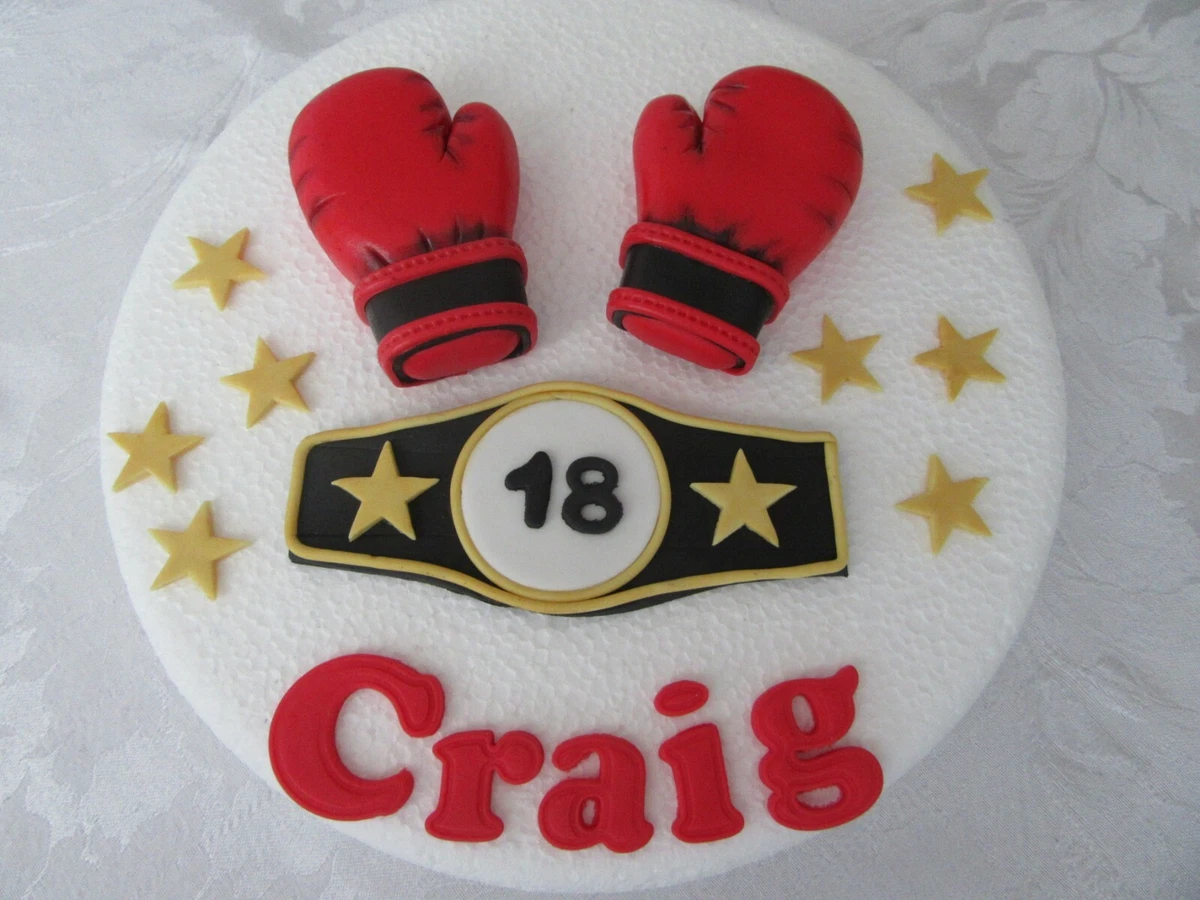 Fondent Cake Boxing Gloves