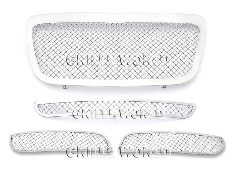 SS 2.5mm Mesh Grille Combo For 2011-2012 Chrysler 300/300C