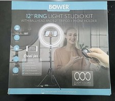 Bower 12  LED Selfie Ring Studio Light Kit Brand New Box vlogger live stream NEW