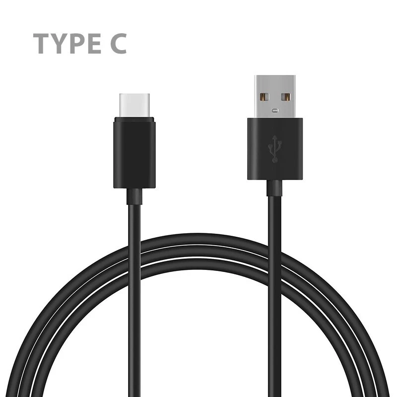 2.4A Black Color Type-C Connector SYNC High Speed 6ft Charging Fast Data Cable - Image 2 of 3