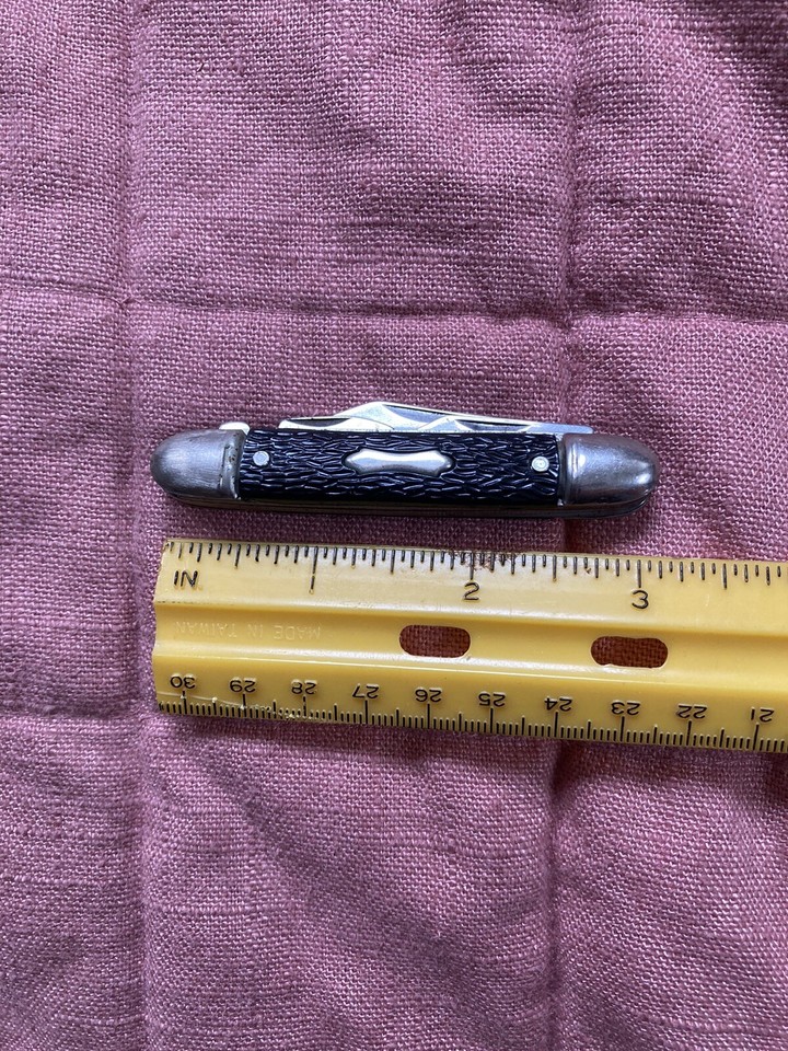 Vintage The Ideal Three Blade Folding Pocket Knife eBay