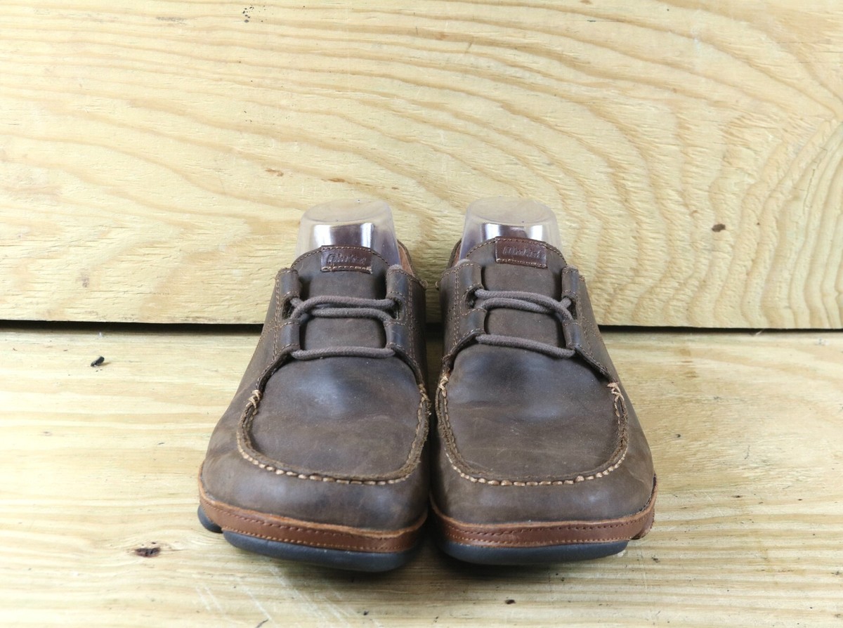 OluKai Ohana Lace Up Brown Suede Leather Loafers OluKai Ohana Lace Up Nubuck Casual Shoes Mens | Mercari main image 4
