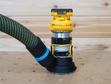 Adaptador de manguera de 36 mm para enrutador de ajuste Dewalt, compatible con manguera Festool de 36 mm