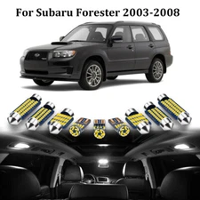 9Pcs Xenon White Interior LED Light Map Bulb Kit for 2003-2008 Subaru Forester