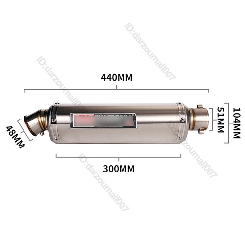 Slip For Suzuki DRZ400S DRZ400SM 2000-2024 Exhaust Middle Link Pipe Tail Muffler - Bild 7 von 12