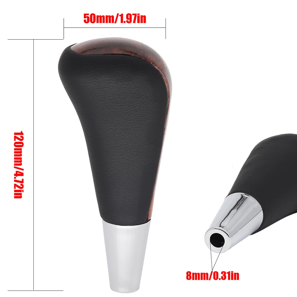 Perilla de cambio de marchas de madera de nogal para Toyota Avalon Lexus GS300 ES350 Scion AG312 BK Foto 2 de 4