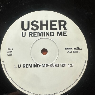 Usher U Remind Me 12'' Single 2001 UK
