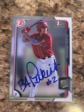 Blake Perkins Signed 2015 Bowman Prospects Auto Washington  Nationals  # 54