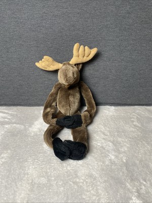 Petting Zoo Hanging Moose Plush Hook Loop Hand Foot 24'' Vintage Stuffed Toy 1994