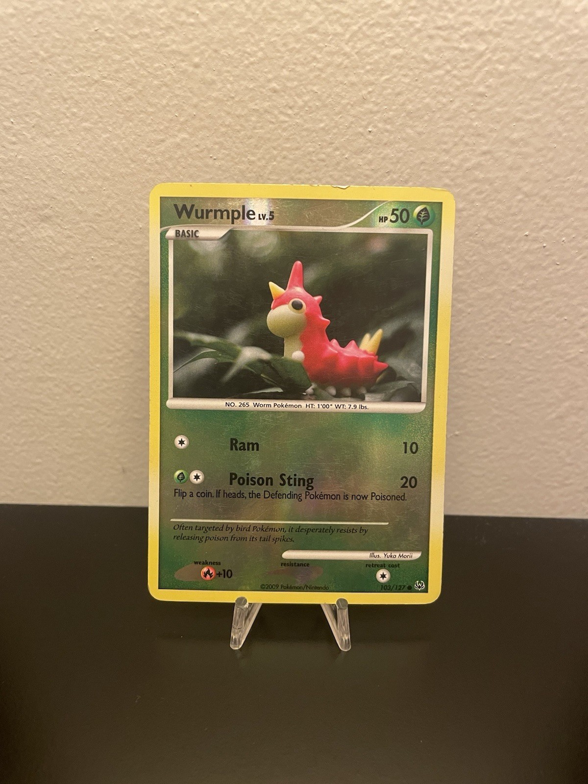 Pokemon Wurmple 104/130 Diamond and Pearl Reverse Holo