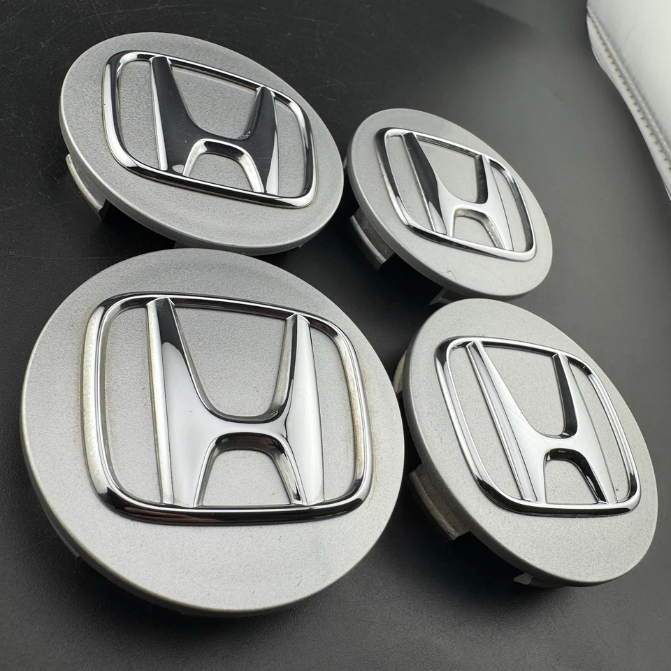 Juego de tapas centrales HONDACORD CIVIC CRV ODYSSEY RIDGELINE plateadas 2,75 pulgadas 44742 Foto 3 de 4