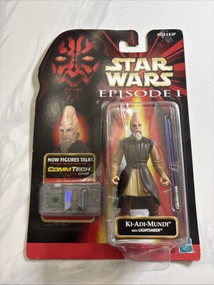 2/2 Vintage Hasbro Star Wars Episode 1 Ki-Adi-Mundi Action Figure 1998