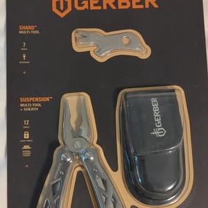 Gerber Suspension Multi-Tool w/ Sheath & Shard, Stainless Steel, 2-Pc